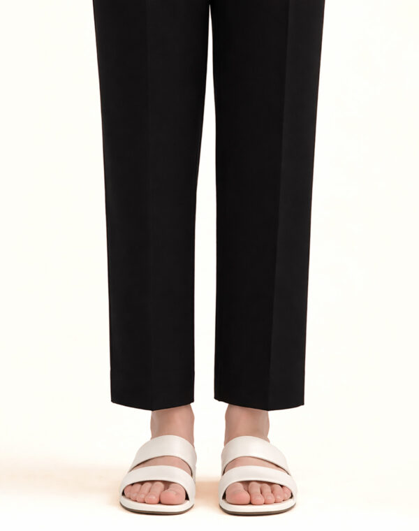 Solid Cambric Straight Pants