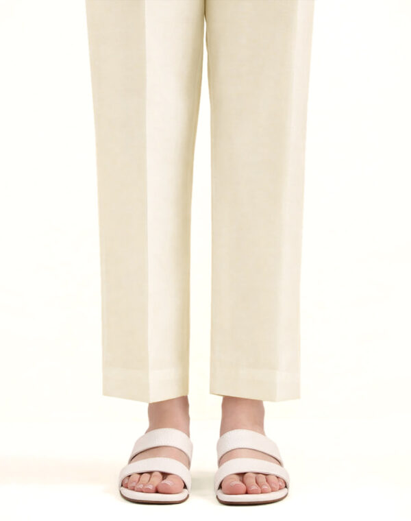 Solid Cambric Straight Pants
