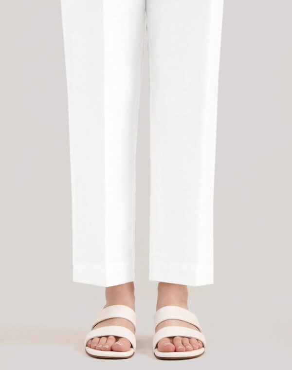 Solid Cambric Straight Pants